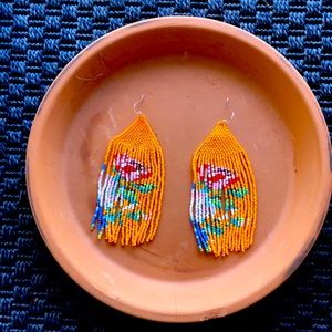 Rose 🌹 Fringe Earrings